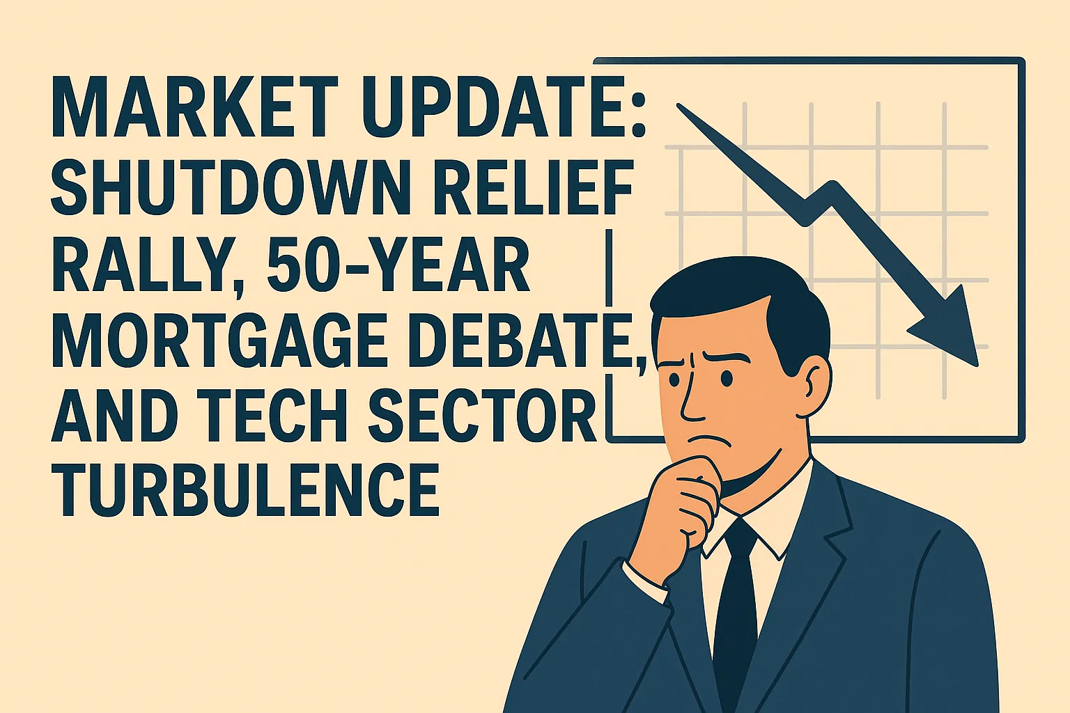 Market Update: Shutdown Relief Rally, 50-Year Mortgage Debate, and Tech Sector Turbulence
