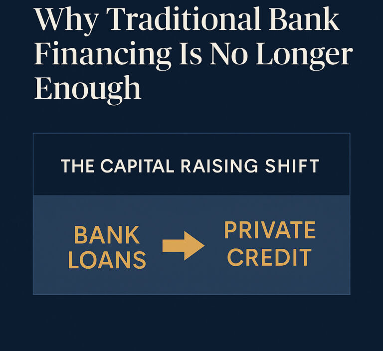 Traditional Bank loans to Private Credit