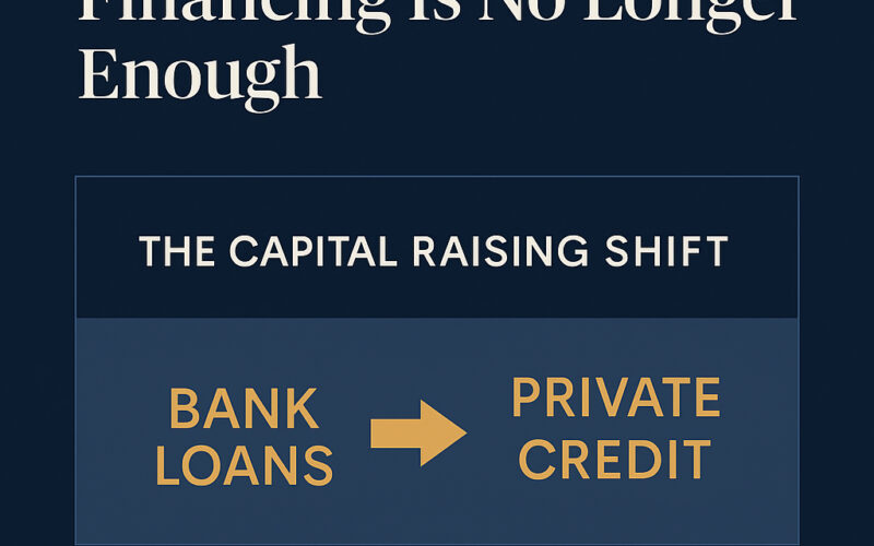 Traditional Bank loans to Private Credit