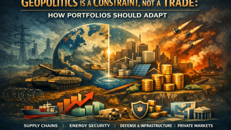 Geopolitics isn’t a tradeable signal. Learn how investors should adapt portfolios for global fragmentation, uncertainty, and long-term resilience.