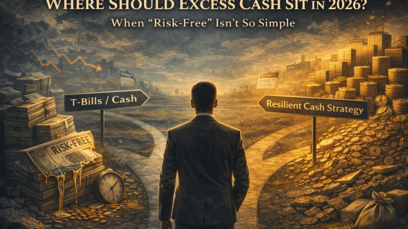 where excess cash should sit in 2026